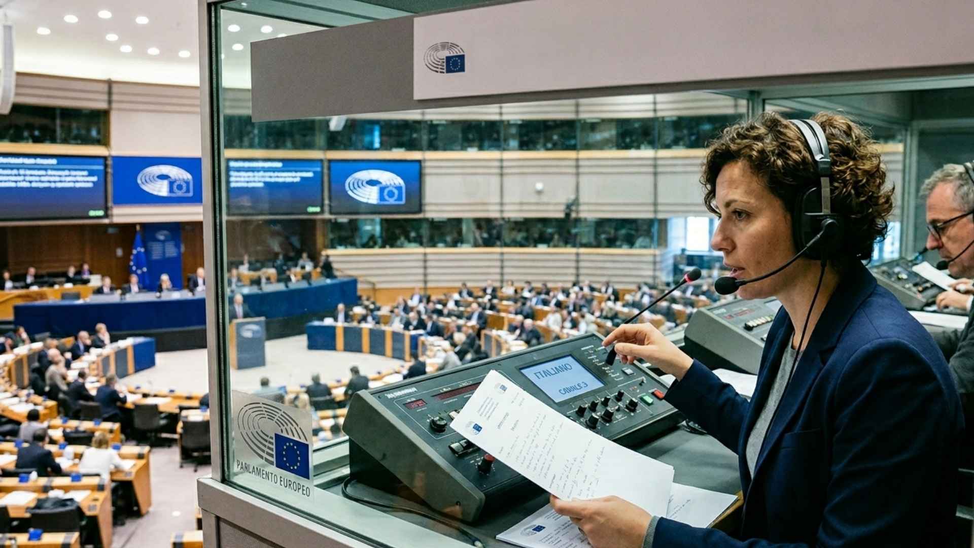 interprete al parlamento europeo